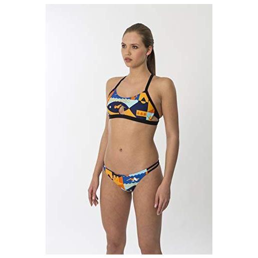 Manta Swim manta - bikini sportivi da donna, donna, 2-9120732336, orange-blue-red, 32