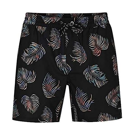 Hurley b botanical volley shorts da surf, bambino, black, s