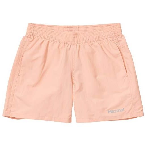 Marmot augusta marie - pantaloncini unisex bambino, unisex - bambini, pantaloncini da bambino, 48100, pink lemonade, xs