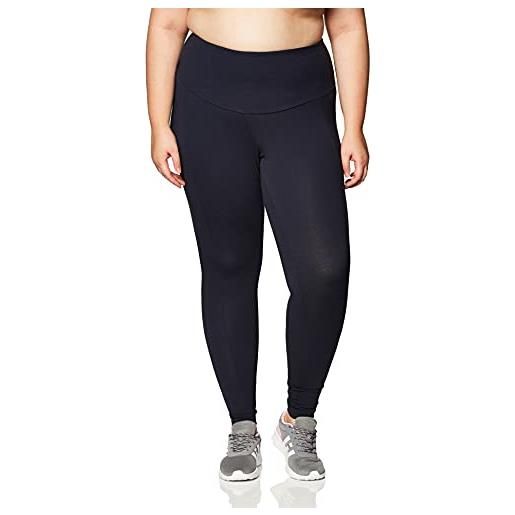adidas w stacked tight, leggings sportivi donna, legend ink, s