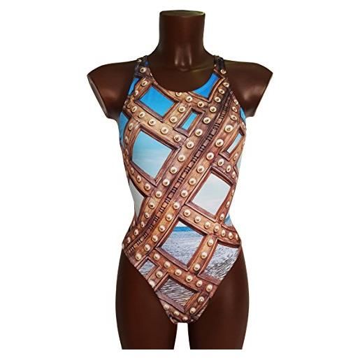 Project Contraband a grid with a view costume da bano, donna, donna, a grid with a view, multicolore, l