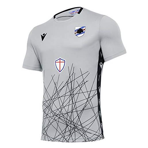 U.C. Sampdoria goalkeeper maglia gara, macron, unisex - adulto, grigio, m