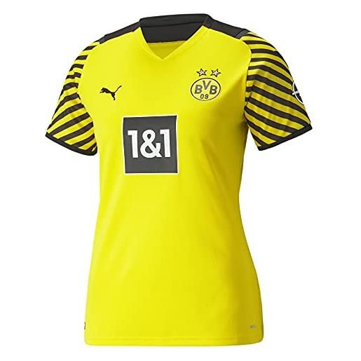 Puma borussia dortmund stagione 2021/22 attrezzatura da gioco, game-kit home, donna, cyber yellow black, xl
