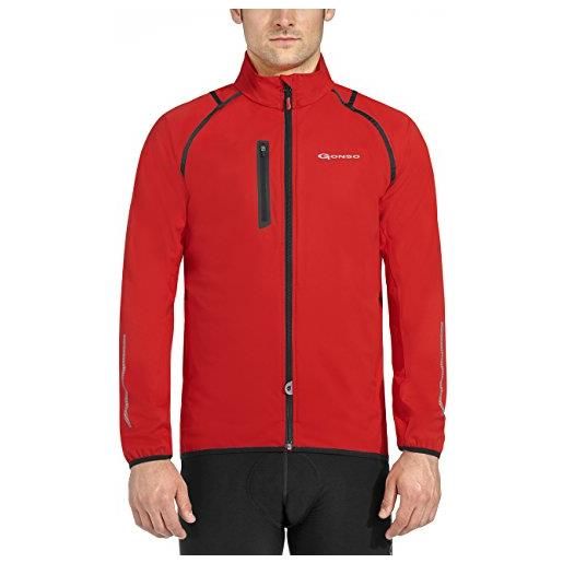 Gonso, giacca a vento sportiva uomo björn v2, rosso (fiery red), s