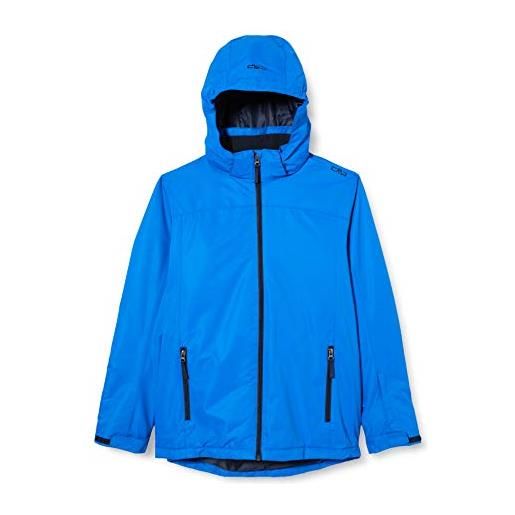 CMP - giacca sci in twill da bambini con cappuccio removibile, ferrari-titanio, 116