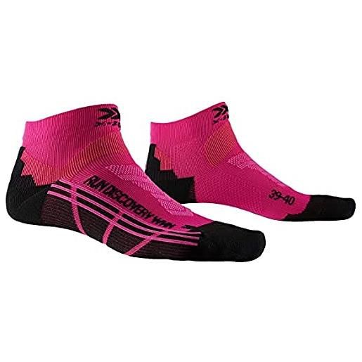X-Socks x-bionic run discovery calze p043 flamingo pink/opal black 35-36