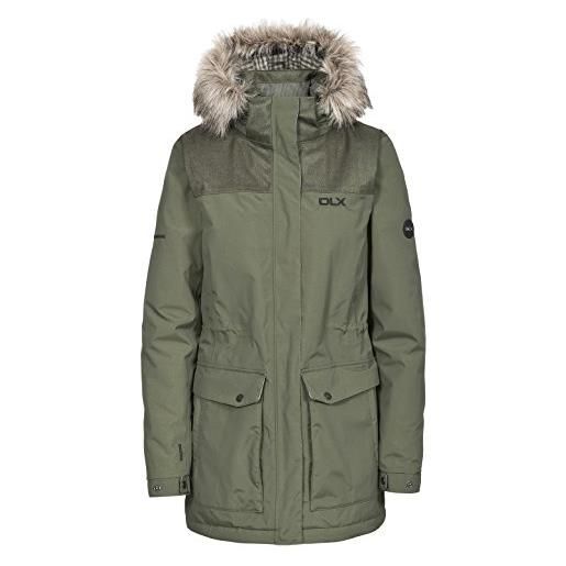 Trespass garner, giacca impermeabile dlx donna, verde (moss), (manufacturer size: xxs)