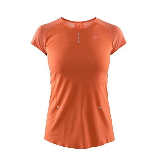 Craft maglietta da donna nanoweight - arancione, argento, donna, camicie, 1907000-734000, colore: arancione, xs