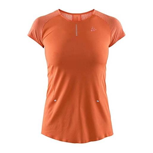 Craft maglietta da donna nanoweight - arancione, argento, donna, camicie, 1907000-734000, colore: arancione. , xs