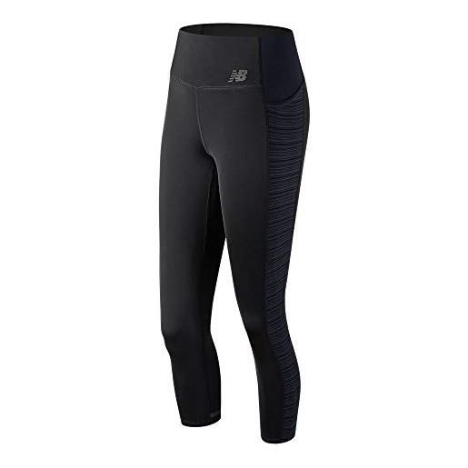 New Balance - pantaloni da donna speed tight - nero, argento, donna, pantaloni, 698230-50-8, nero, s