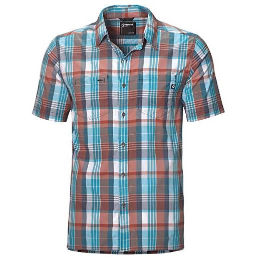 Marmot innesdale short sleeve hemd, camicia da uomo, arctic navy, s