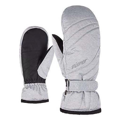 Ziener kilenis pr mitten - guanti da sci da donna, donna, 801155, light melange, 7