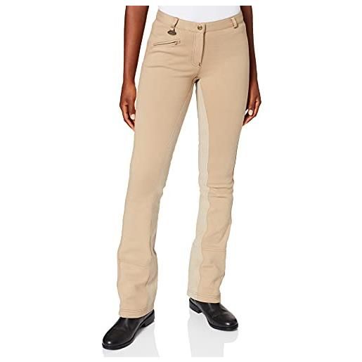 HKM sports equipment jodhpur reithose-chic-2525 beige/beige128, pantaloni unisex bambini, beige/beige, 128