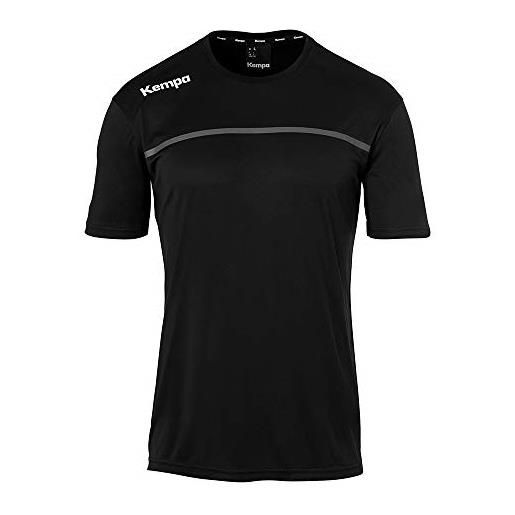 Kempa emotion 2.0 t-shirt, maglietta da uomo, nero/antracite, 4xl