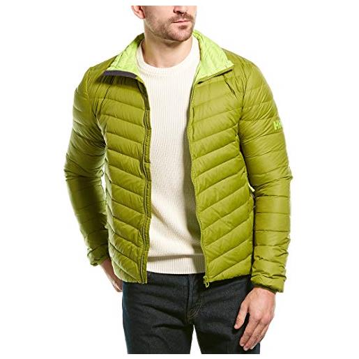 Helly Hansen verglas down insulator, giacca uomo, verde (407 wood green), l