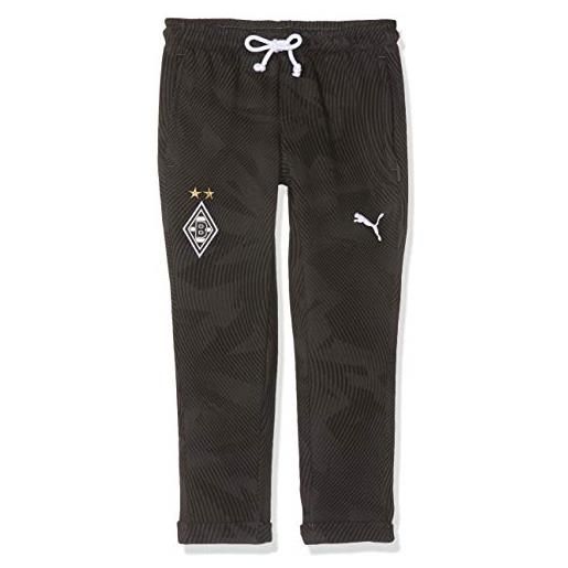 PUMA bmg casuals sweat pants jr, pantaloni tuta unisex bambini, black/phantom black, 128