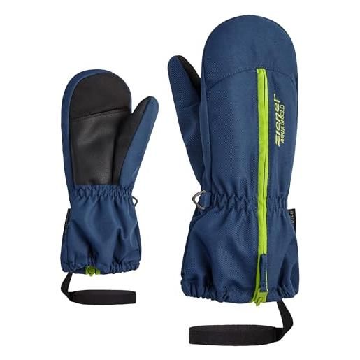 Ziener baby langelo - guanti da sci per sport invernali, impermeabili, traspiranti, 80 cm