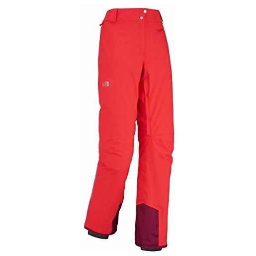 MILLET ldbigwhitestrep, pantalone lunga da donna, rosso/velvet red, 36