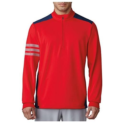 adidas performance lc giacca con zip da golf, uomo, uomo, performance lc, rosso, xl