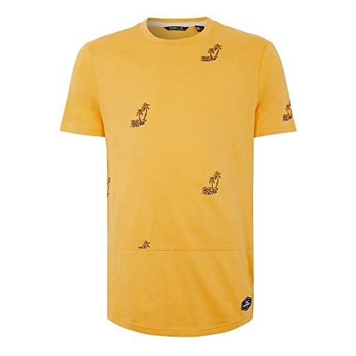 O'NEILL lm palm aop t-shirt maglietta a maniche corte da uomo, uomo, 0a2338, giallo (yellow aop), s