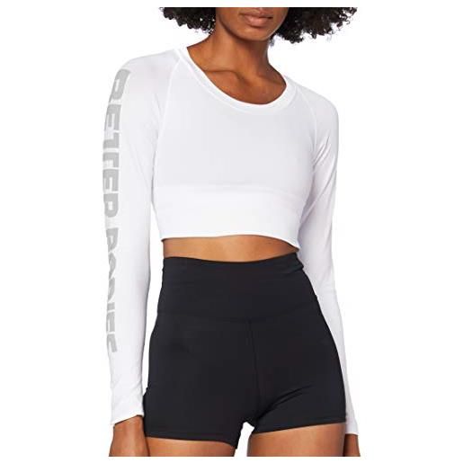 Better Bodies 29580, bowery cropped ls donna, white, xs