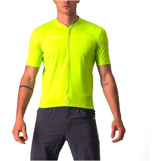 Castelli unlimited allroad short sleeve jersey verde m uomo