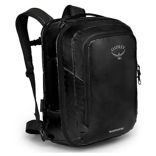 Osprey bag, transporter global carry-on borsone da viaggio black o/s unisex-adult, s