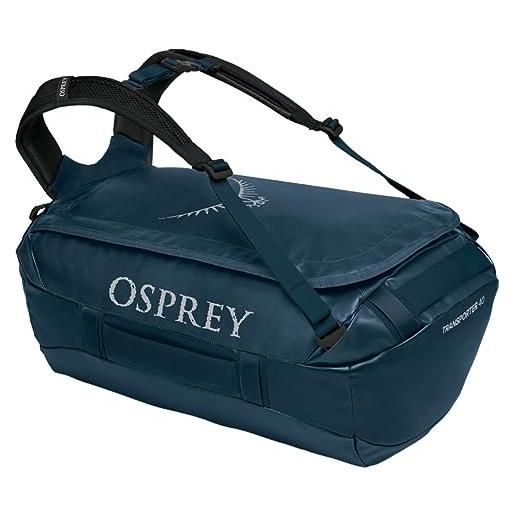 Osprey, transporter 40 borsone da viaggio black o/s unisex-adult, s