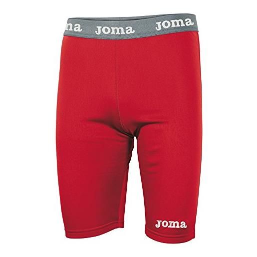 Joma fleece pantaloncini termici, rosso, xs