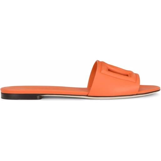Dolce & Gabbana sandali con logo dg - arancione