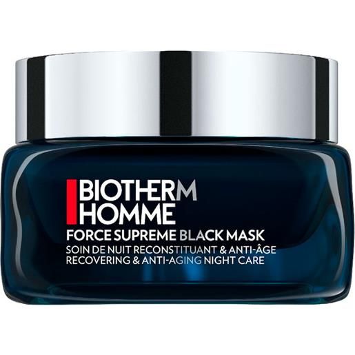 Biotherm Homme creme anti-invecchiamento per gli uomini force supreme black mask - maschera notturna antietà