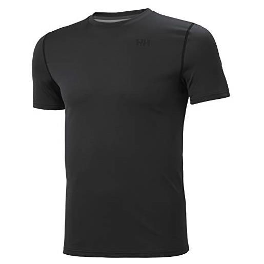 Helly Hansen active solen t-shirt, maglie termiche uomo, 980 ebony, s