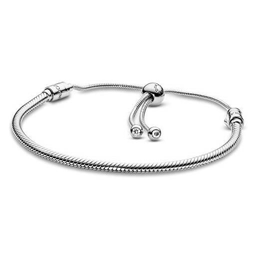 Pandora braccialetto intrecciato donna argento - 597125cz-2