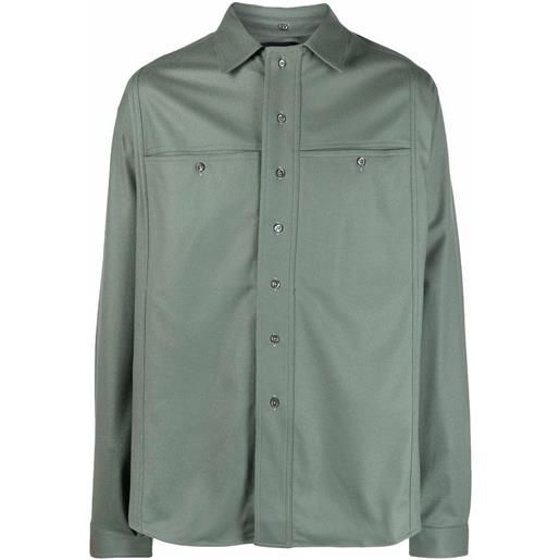 Qasimi camicia con taschino - verde