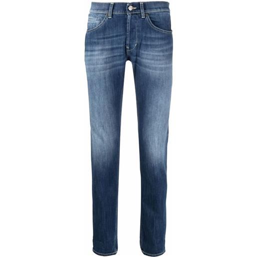 DONDUP jeans skinny a vita media - blu
