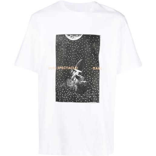 OAMC t-shirt orbital con stampa - bianco
