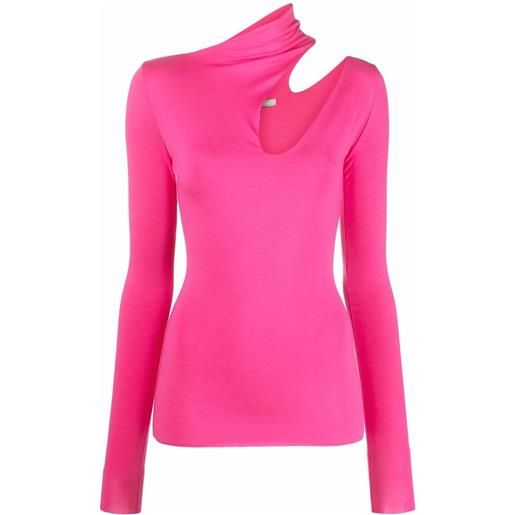 MANURI blusa con dettaglio cut-out bambina - rosa