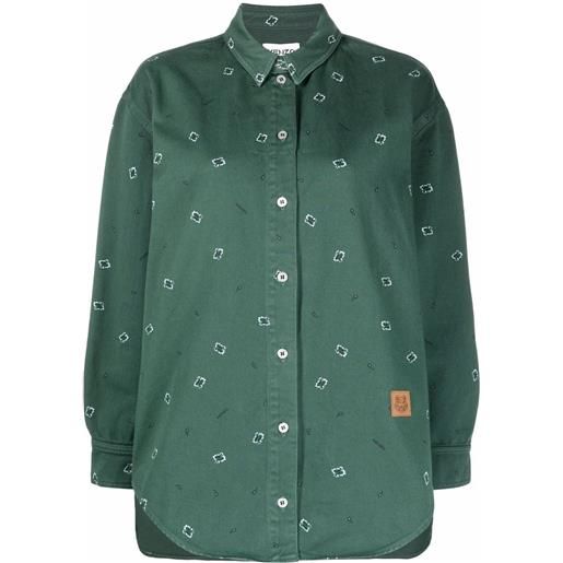 Kenzo camicia con stampa paisley - verde