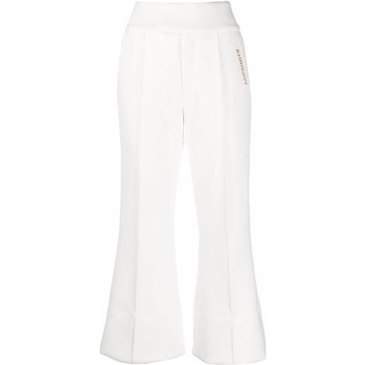 Khrisjoy pantaloni svasati crop - bianco