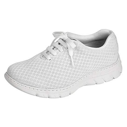 DIAN scarpe tipo blucher unisex della marca DIAN, in microfibra, colore bianco - calpe-53 bianco size: 42 eu