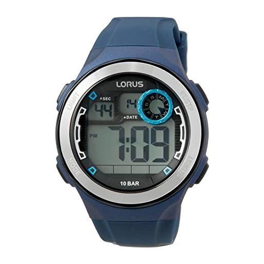 Lorus orologio digitale quarzo uomo con cinturino in silicone r2383nx9