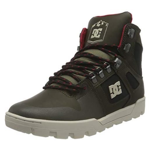 DC Shoes pure high-top winter boot, scarpe da ginnastica uomo, black/gum, 40.5 eu