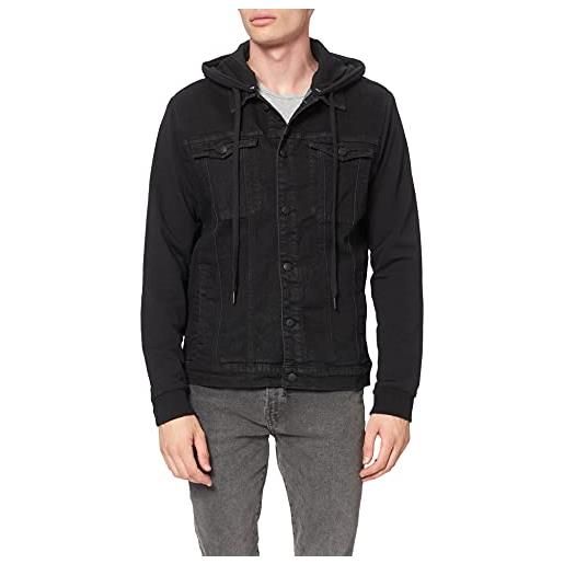 Brandit Brandit cradock denim/sweat jacket, giacca in felpa di jeans cradock uomo, nero (black+black), 5xl