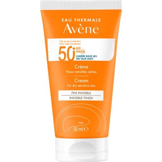 Avène crema solare viso spf 50+ delicata 50 ml