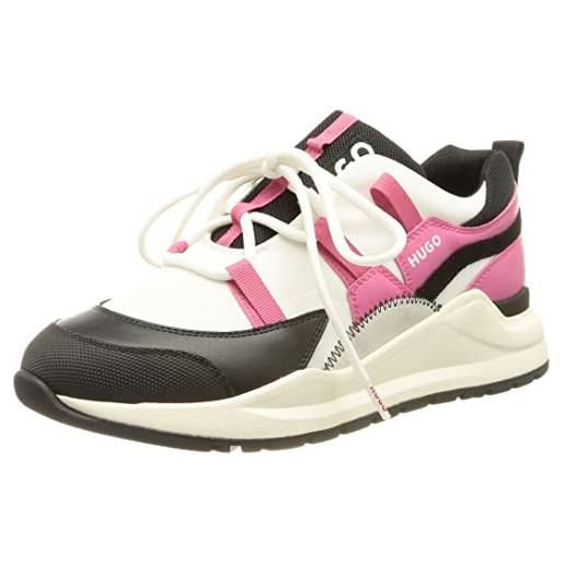 HUGO joyce_runn_nyfl, scarpe da ginnastica donna, medium pink660, 41 eu