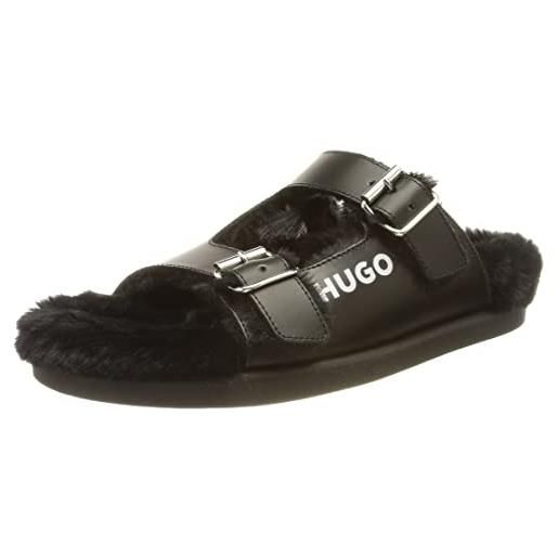 HUGO jumble buckles-csf, sandali donna, nero1, 39 eu