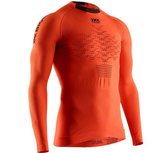 X-bionic the trick 4.0 run long sleeve t-shirt arancione s uomo