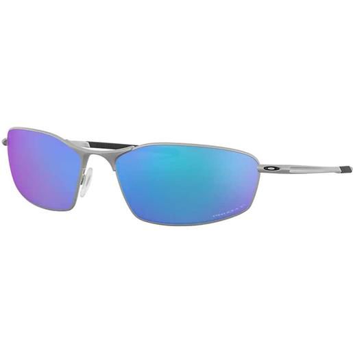 Oakley whisker prizm polarized sunglasses blu, grigio prizm sapphire polarized/cat3