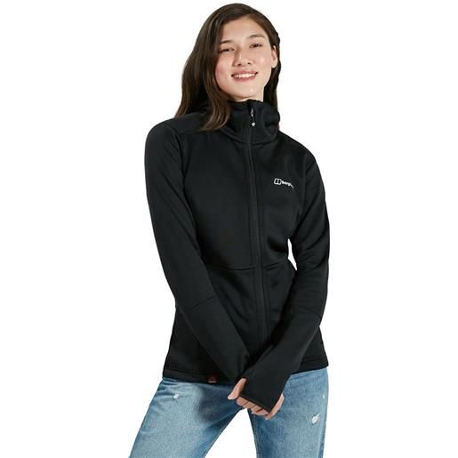 Berghaus fourier hoodie fleece nero 12 donna