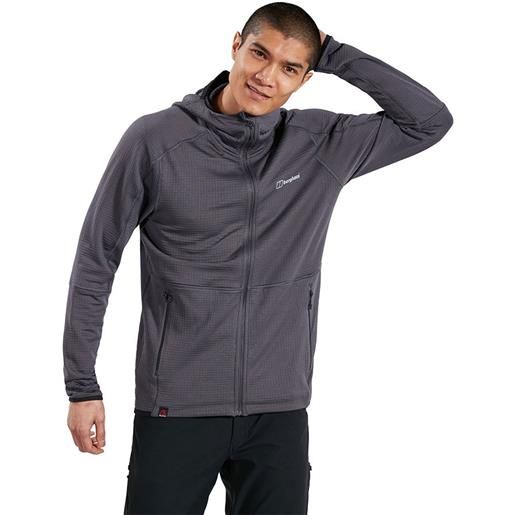 Berghaus vanth hoodie fleece grigio l uomo
